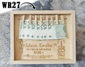 Grawer w ramce na 18 urodziny - ostatnie 800 +  WR27