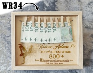 Grawer w ramce na 18 urodziny - ostatnie 800 +  WR34