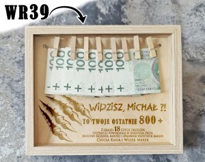 Grawer w ramce na 18 urodziny - ostatnie 800 +  WR39
