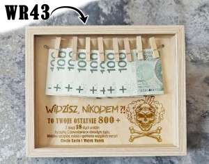 Grawer w ramce na 18 urodziny - ostatnie 800 +  WR43