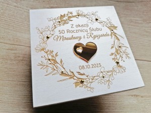 Drewniana pamiątka na Rocznicę Ślubu
