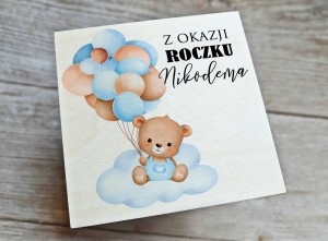 Drewniane  pudełeczko na Roczek - wzór 15