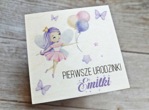 Drewniane  pudełeczko na Roczek - wzór 23