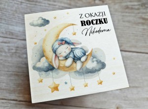 Drewniane  pudełeczko na Roczek - wzór 25