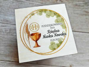 Drewniane  podziękowanie dla Księdza, Katechetki - WZÓR 2