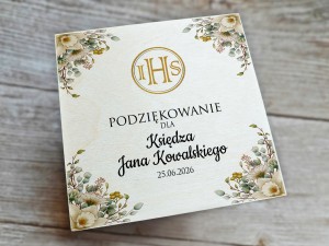 Drewniane  podziękowanie dla Księdza, Katechetki - WZÓR 11
