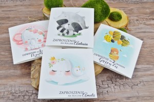 ZAPROSZENIA dla Dzieci na Roczek, Urodzinki
