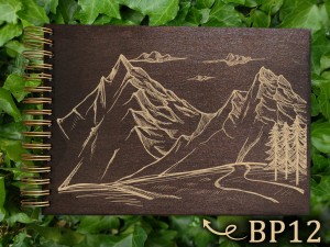 Album z grawerem bejcowany BP12