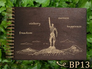Album z grawerem bejcowany BP13