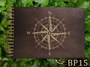 Album z grawerem bejcowany BP15