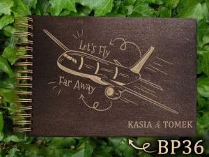 Album z grawerem bejcowany BP36