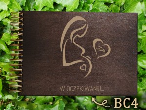 Album z grawerem bejcowany BC4