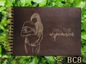 Album z grawerem bejcowany BC8