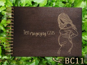 Album z grawerem bejcowany BC11
