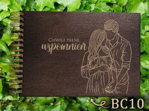 Album z grawerem bejcowany BC10
