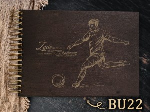 Album z grawerem bejcowany BU22
