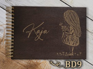 Album z grawerem bejcowany BD9