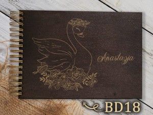 Album z grawerem bejcowany BD18