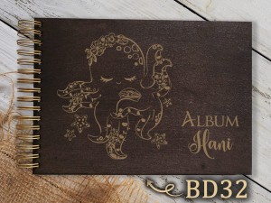 Album z grawerem bejcowany BD32