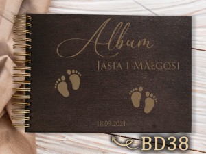 Album z grawerem bejcowany BD38