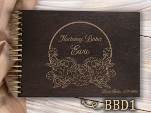Album z grawerem bejcowany BBD1