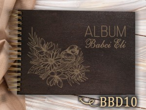 Album z grawerem bejcowany BBD10