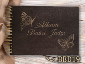 Album z grawerem bejcowany BBD19