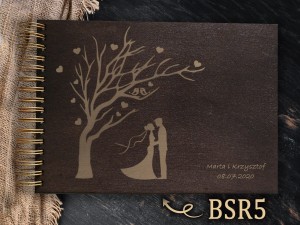 Album z grawerem bejcowany BSR5