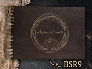 Album z grawerem bejcowany BSR9