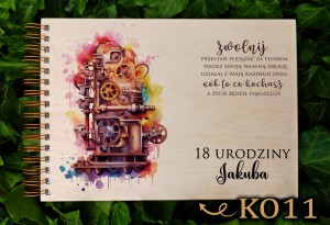 Album urodzinowy, 18-stka - z NADRUKIEM - KO11