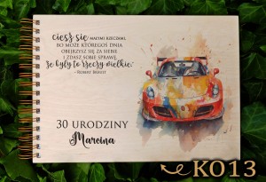Album urodzinowy, 18-stka - z NADRUKIEM - KO13