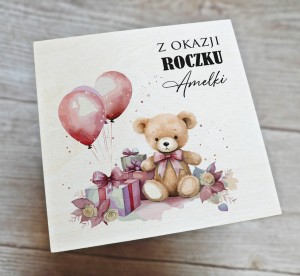 Drewniane  pudełeczko na Roczek - wzór 4