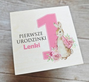 Drewniane  pudełeczko na Roczek - wzór 6