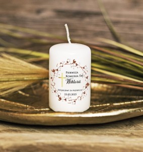 Świeca- podziękowanie dla Gości - KOMUNIA Św. - nr 20