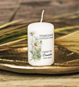 Świeca- podziękowanie dla Gości - CHRZEST - nr 25