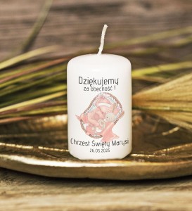 Świeca- podziękowanie dla Gości - CHRZEST - nr 35