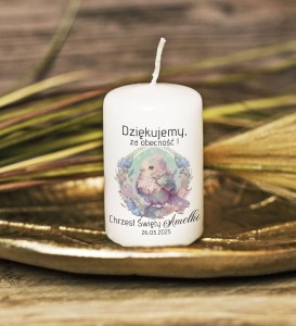 Świeca- podziękowanie dla Gości - CHRZEST - nr 48