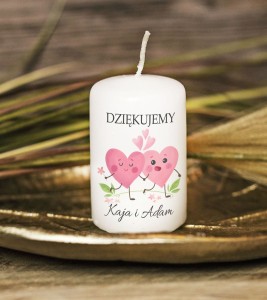 Świeca- podziękowanie dla Gości - ŚLUB- nr 63