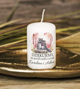Świeca- podziękowanie dla Gości - ŚLUB- nr 61