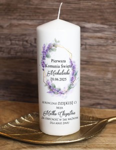 Duża Świeca -podziękowanie- WZÓR 8
