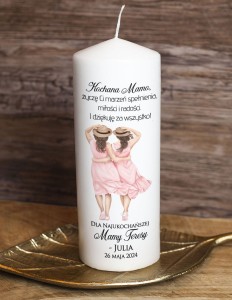 Świeca na Dzień Matki - wzór 6