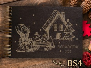 Album z grawerem bejcowany BS4
