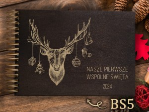 Album z grawerem bejcowany BS5