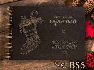 Album z grawerem bejcowany BS6