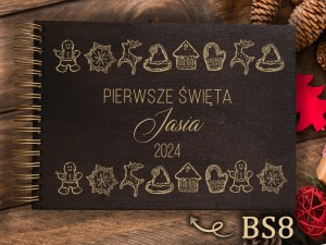 Album z grawerem bejcowany BS8