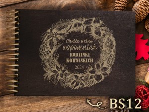Album z grawerem bejcowany BS12