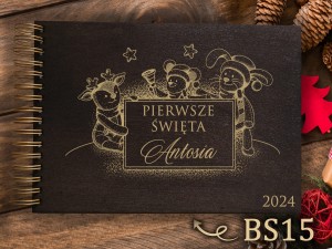 Album z grawerem bejcowany BS15