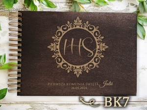 Album z grawerem bejcowany BK7