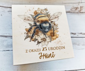 Drewniane pudełko z życzeniami -WZÓR 25