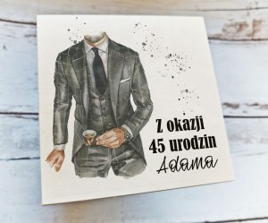 Drewniane pudełko z życzeniami -WZÓR 26